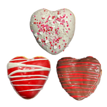 Load image into Gallery viewer, 6 Pack Filled Heart Shaped Donuts