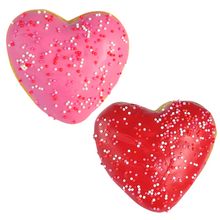 Load image into Gallery viewer, 6 Pack Filled Heart Shaped Donuts