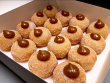 Load image into Gallery viewer, Mini Salted Caramel Filled Donuts (16 Pack)