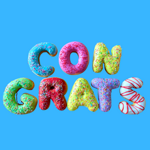 Load image into Gallery viewer, 'Congrats' Donut Message