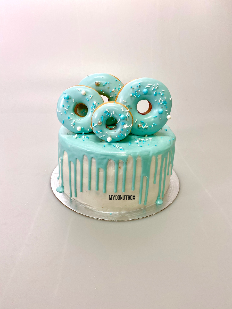 Oh So Blue Donut Cake My Donut Box