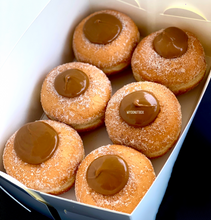 Load image into Gallery viewer, Lotus Biscoff Filled Donuts 6 Pack Gift Box