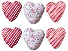 Load image into Gallery viewer, 6 Pack Filled Heart Shaped Donuts