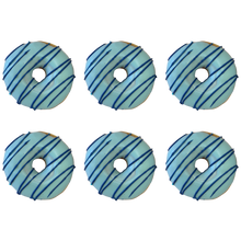 Load image into Gallery viewer, 6 Pack Fathers Day Blue Drizzle Donut Rings