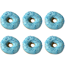 Load image into Gallery viewer, 6 Pack Fathers Day Blue Sprinkle Donut Rings