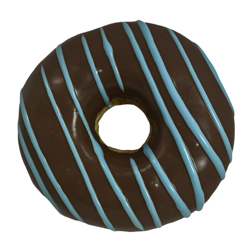 6 Pack Fathers Day Chocolate Drizzle Donut Rings