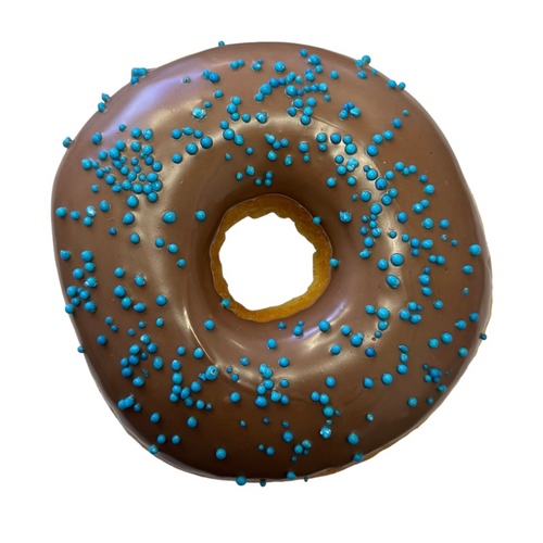 6 Pack Fathers Day Chocolate Sprinkle Donut Rings