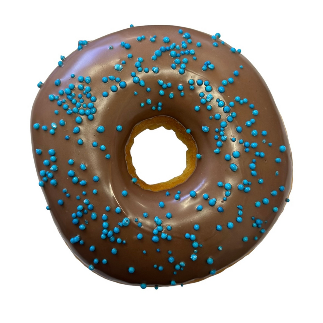 6 Pack Fathers Day Chocolate Sprinkle Donut Rings