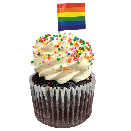 MARDI GRAS PRIDE CUPCAKES 6 PACK