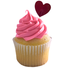 Load image into Gallery viewer, 6 Pack Love Heart Cupcake