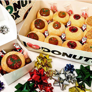 12 Pack Christmas Filled Donuts