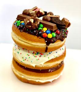 Triple Stacked & Decked Donut Gift Cake