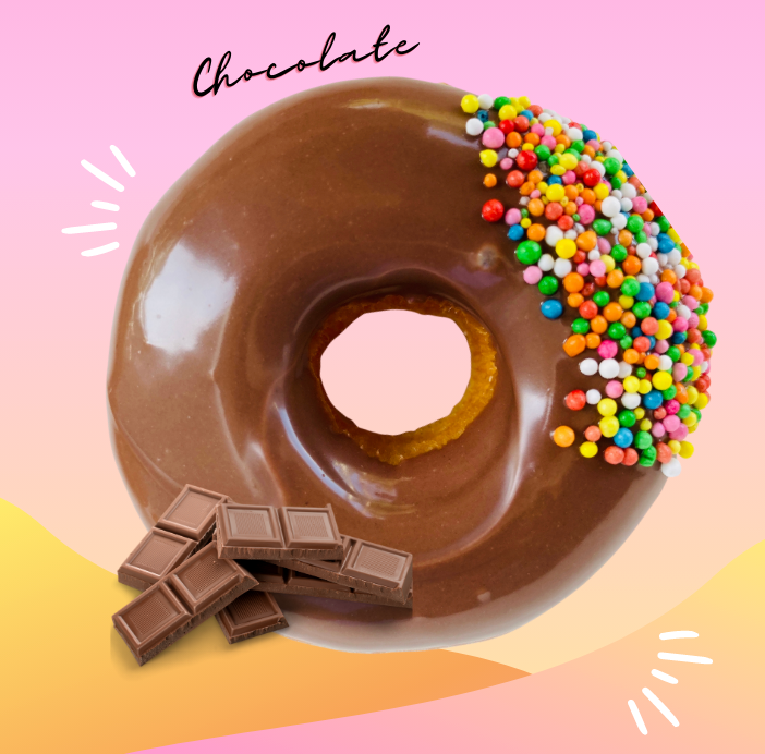 6 Pack Chocolate Iced Rings My Donut Box