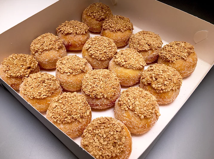 Mini Golden Gaytime Filled Donuts (16 Pack)