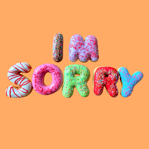 'Im Sorry' Donut Message