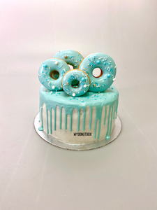 Oh So Blue Donut Cake